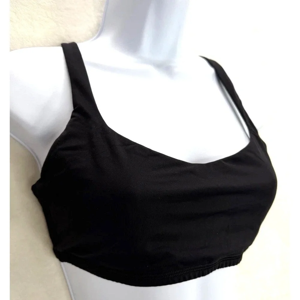 Lululemon Women's Like A Cloud Black Sports Bra Size 8 No Cup Pads